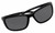 Top  View of Reptile Designer Polarized Sunglasses Whiptail in Black with Grey Lens (Whiptail-BIC)