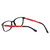 Enhance Kids Prescription Eyeglasses EN4118 48 mm Glossy Matte Black/Red Custom