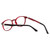 Enhance Kids Prescription Eyeglasses EN4119 46 mm Glossy Matte Black/Crystal Red
