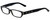 Calabria Designer Reading Glasses 820 in Black with Blue Light Filter + A/R Lenses