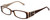 Calabria Designer Reading Glasses 814 Nutmeg with Blue Light Filter + A/R Lenses