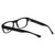 Big and Wide Designer Eyeglasses BW4 Matte Black 60mm :: Custom Left & Right Lens