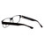 Big and Wide Designer Reading Glasses BW1 Matte Black Crystal 60mm