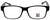 Big and Wide Designer Reading Glasses BW1 Matte Black Crystal 60mm :: Rx Bi-Focal