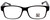 Big and Wide Designer Reading Glasses BW1 Matte Black Crystal 60mm :: Rx Single Vision