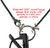 LA LOOP Gold Yellow Crystal with Silver Plated Loop Luxury Eyeglass Necklace