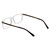 Vivid Designer Reading Eyeglasses 891 in Glossy Crystal Clear 55 mm Custom Lens