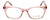 Vivid Designer Reading Eyeglasses 912 Crystal Rose Pink Clear 51 mm Custom Lens