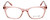 Vivid Designer Reading Eyeglasses 912 Crystal Rose Pink Clear 51 mmm Rx SV