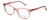 Vivid Designer Reading Eyeglasses 912 Crystal Rose Pink Clear 51 mm Bi-Focal