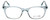 Vivid Designer Reading Eyeglasses 912 Crystal Blue Clear 51 mm