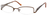 Dale Earnhardt, Jr Designer Eyeglasses 6706 in Brown Metal Frames -51mm Bi-Focal