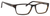 Esquire Designer Rectangle Frame Eyeglasses EQ1501 in Brown/Black-55mm Custom Lens