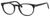 Esquire Designer Unisex Oval Frame Eyeglasses EQ1510 in Shiny Black-50 mm RX SV