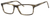 Esquire Rectangular Frame Eyeglasses EQ1527 in Moss/Brown-53mm Custom Lens