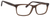 Esquire EQ1535 Men's Rectangular Frame Eyeglasses Brown Stripe 55 mm  RX SV