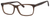 Profile View of Esquire EQ1535 Mens Blue Light Filter+A/R Lenses Eyeglasses Brown Stripe 55 mm