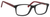 Esquire Mens EQ1546 Eyeglasses with Black Frames and Red Temples 54mm RX SV