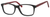 Esquire Mens EQ1546 Eyeglasses with Black Frames and Red Temples 54mm Bi-Focal