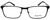 Esquire EQ1524 Rectangular Metal Frame Eyeglasses in Satin Black 55 mm Custom Lens