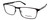 Esquire EQ1524 Rectangular Metal Frame Eyeglasses in Satin Black 55 mm Custom Lens