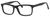 Esquire Designer Mens EQ1548 Reading Eyeglasses in Shiny Black 55 mm Custom Lens