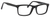 Esquire Designer Mens EQ1548 Reading Eyeglasses in Shiny Black 55 mm Bi-Focal