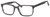 Esquire Men's EQ1557 Rectangular Frame Eyeglasses in Black/Grey 53mm Custom Lens