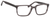 Esquire Men's EQ1557 Rectangular Frame Eyeglasses in Black/Grey 53mm Custom Lens