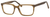 Esquire Mens EQ1557 Rectangular Frame Reading Eyeglasses in Birch 53mm Custom Lens