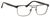 Esquire EQ1565 Mens Rectangle Metal Eyeglasses in Black/Gunmetal 53 mm Custom Lens