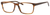 Esquire EQ1566 Mens Rectangle Frame Eyeglasses in Brown Amber 57 mm Progressive