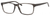 Esquire EQ1566 Mens Rectangle Frame Eyeglasses in Grey Amber 57 mm RX SV