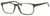 Esquire EQ1566 Mens Rectangle Frame Eyeglasses in Grey Amber 57 mm Bi-Focal