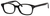Ernest Hemingway H4602 Unisex Oval Frame Eyeglasses in Black 50 mm Custom Lens