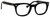 Ernest Hemingway H4668 Unisex Round Eyeglasses in Shiny Black 48 mm Custom Lens