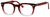 Ernest Hemingway H4668 Unisex Round Eyeglasses in Burgundy Fade 48 mm Custom Lens