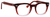 Ernest Hemingway H4668 Unisex Round Eyeglasses in Burgundy Fade 48 mm Custom Lens