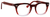 Ernest Hemingway H4668 Unisex Round Eyeglasses in Burgundy Fade 48 mm