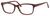 Ernest Hemingway H4675 Unisex Rectangular Eyeglasses in Burgundy/Tortoise 52 mm