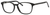 Ernest Hemingway H4698 Unisex Oval Eyeglasses in Shiny Black 52 mm RX SV