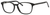 Ernest Hemingway H4698 Unisex Oval Eyeglasses in Shiny Black 52 mm Bi-Focal