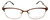 Ernest Hemingway Women's H4686 Semi-Rimless Eyeglasses in Brown 51 mm
