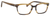 Ernest Hemingway H4803 Unisex Rectangular Frame Eyeglasses Birch 55 mm