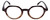 Calabria Elite Designer Unisex Wood Tone Hexagon Round Reading Glasses R207 46mm