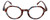 Calabria Elite Designer Unisex Wood Tone Hexagon Round Reading Glasses R207 46mm