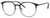 Ernest Hemingway H4810 Unisex Round Frame Eyeglasses in Satin Black/Silver 52 mm Bi-Focal