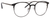 Ernest Hemingway H4810 Unisex Round Frame Eyeglasses in Satin Black/Silver 52 mm