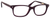 Ernest Hemingway H4617 Unisex Rectangular Frame Eyeglasses Matte Burgundy/Red 48 mm Custom Lens