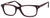 Ernest Hemingway H4617 Unisex Rectangular Frame Eyeglasses Matte Burgundy/Red 48 mm Bi-Focal